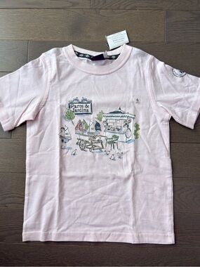 Sergei Major Parks & Jardins Light Pink Graphic Short-Sleeve Tee for Kids